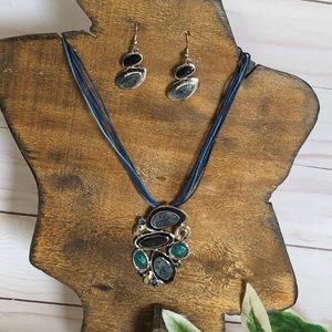 Ocean Blue/Green Necklace set